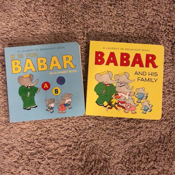 New Condition Babar Books, Set of 2